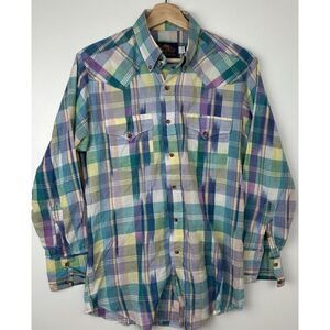 Panhandle Slim Western Shirt‎ Men's 15.5-33 Golden West Limited Edition USA VTG